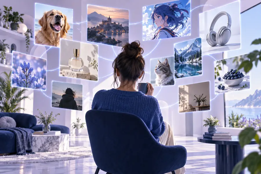 Portrait with a stronger consistent visual direction after adaptation